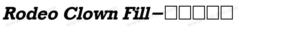 Rodeo Clown Fill字体转换